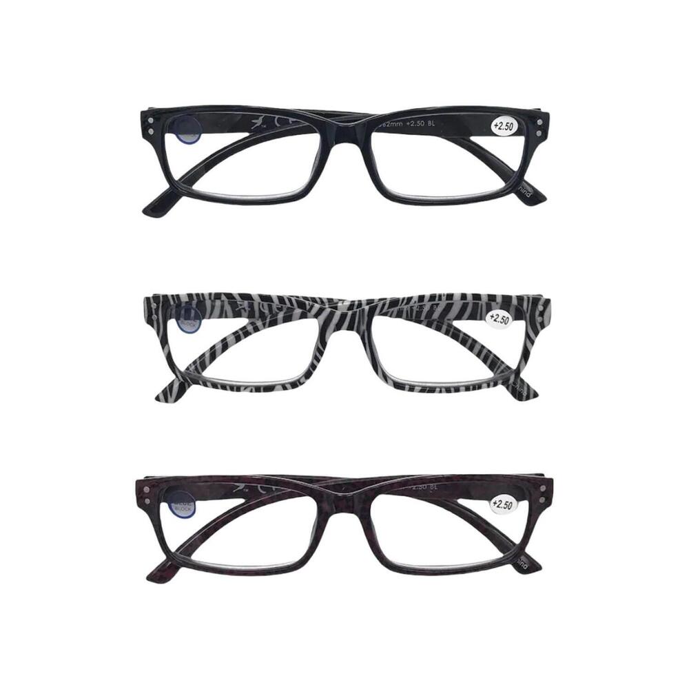 Hummingbird 3-pack Set Safari Mix Blue Light Readers